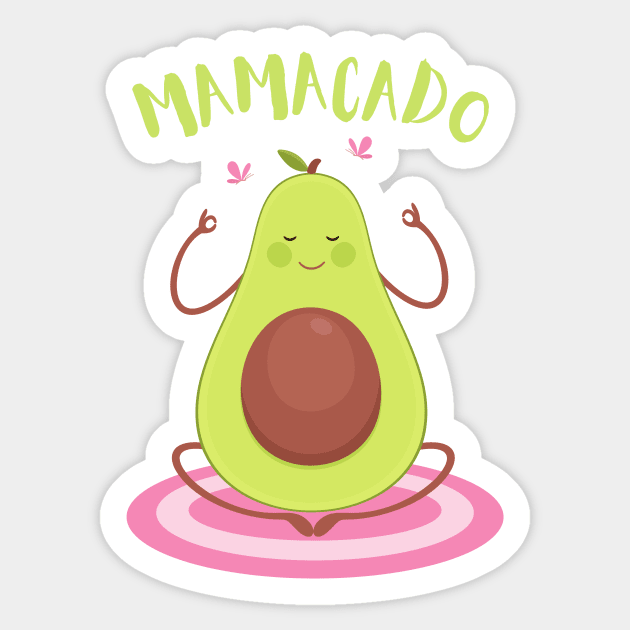 Mamacado Avocado Sticker by The WYLD Tribe